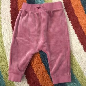 Gymboree blush pink velour pants